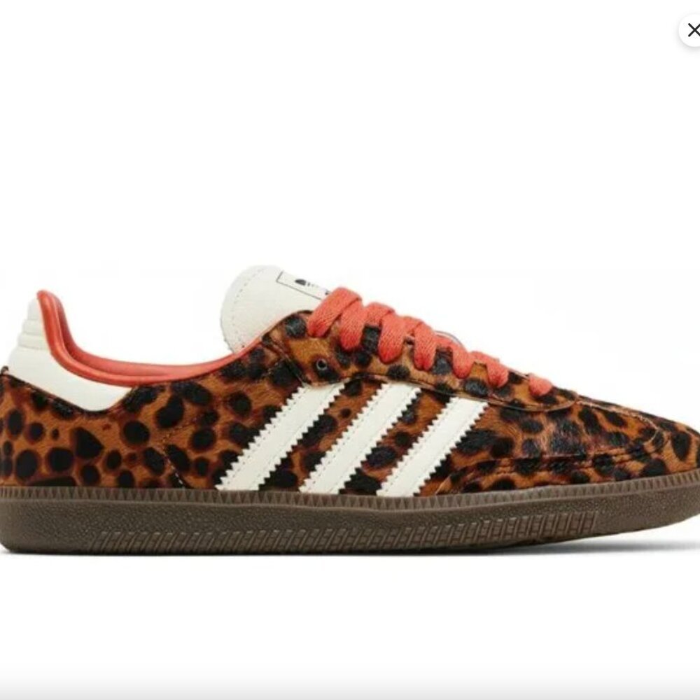 NWT adidas Samba OG - Red Leopard